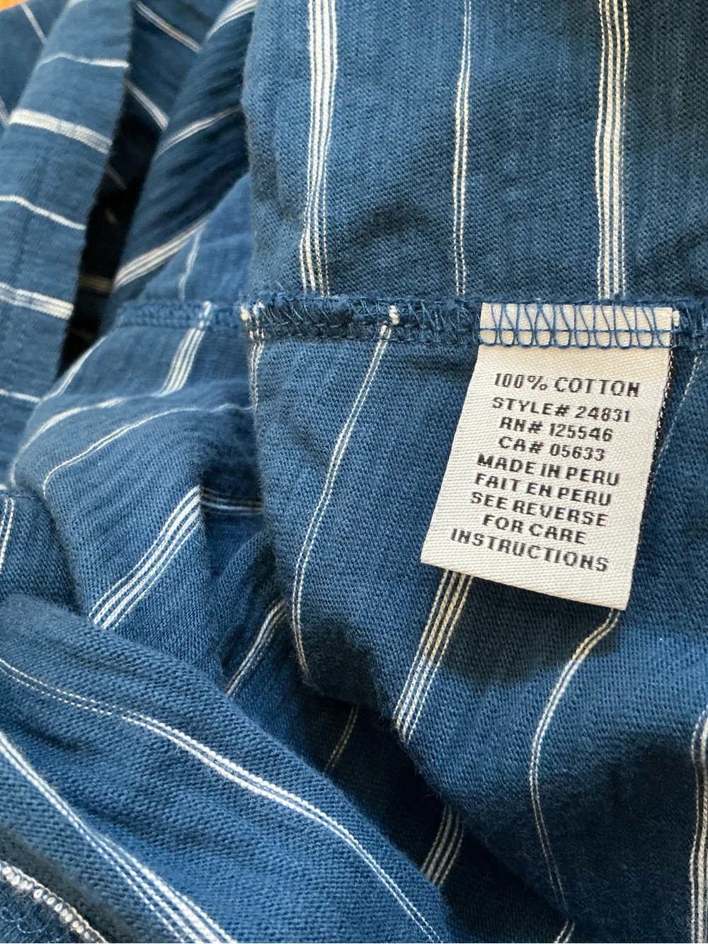 Habitat Blue and White Striped Boat neck Tunic Top - Picture 4 of 6